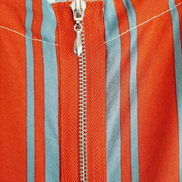 GYPSIES & MOONDUST Stripe Pattern Light Fit & Flare Dress Red White & Blue Sz L - Picture 10 of 15